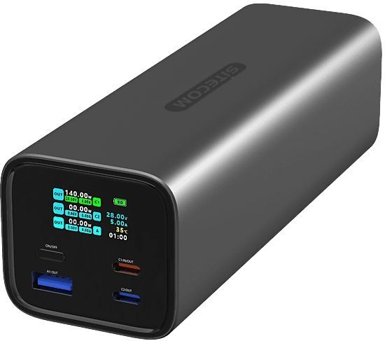 Sitecom - Powerbank - Zilver - 27000 mAh - 140W Power Delivery