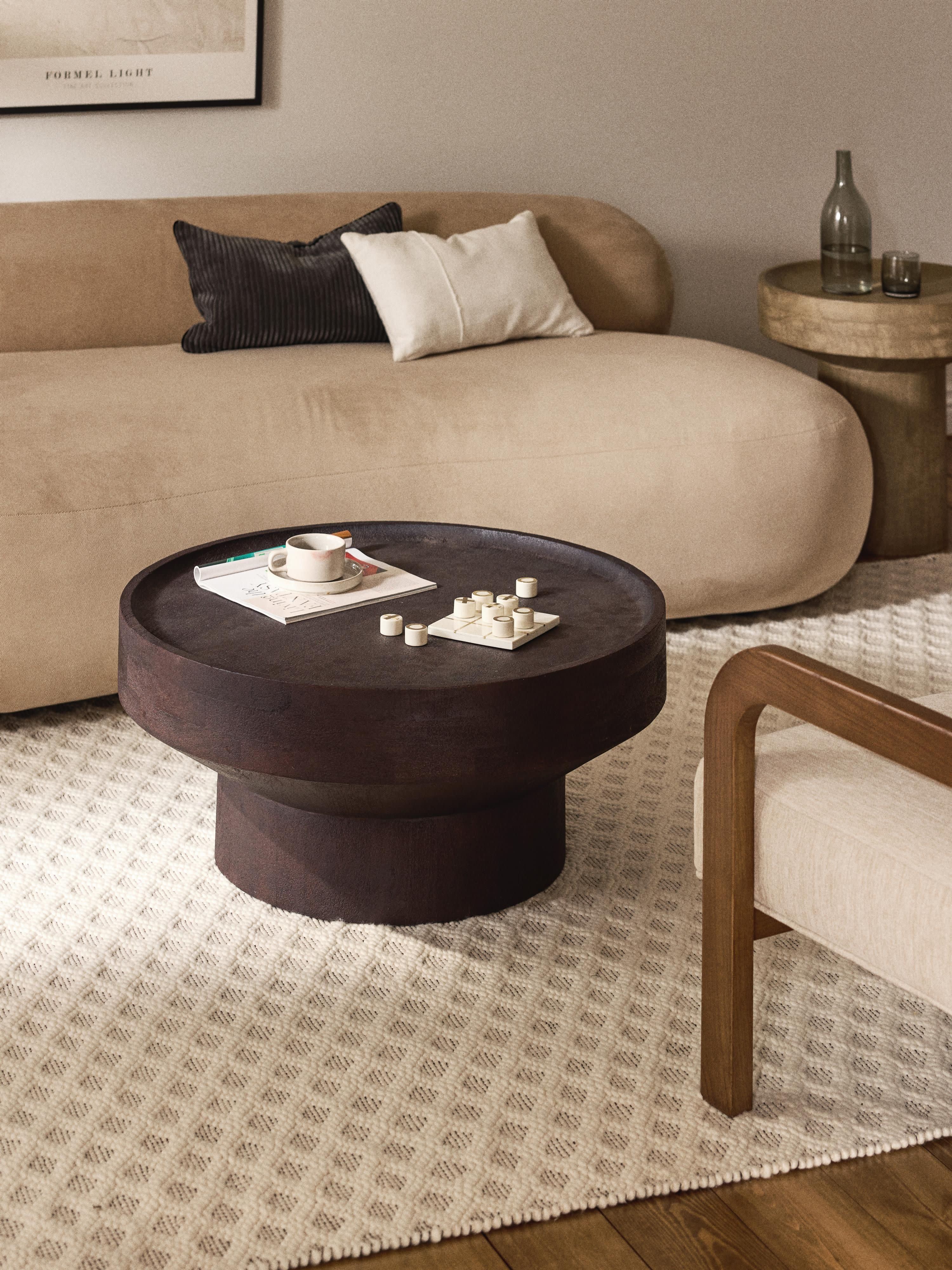 Ronde salontafel Benno van mangohout