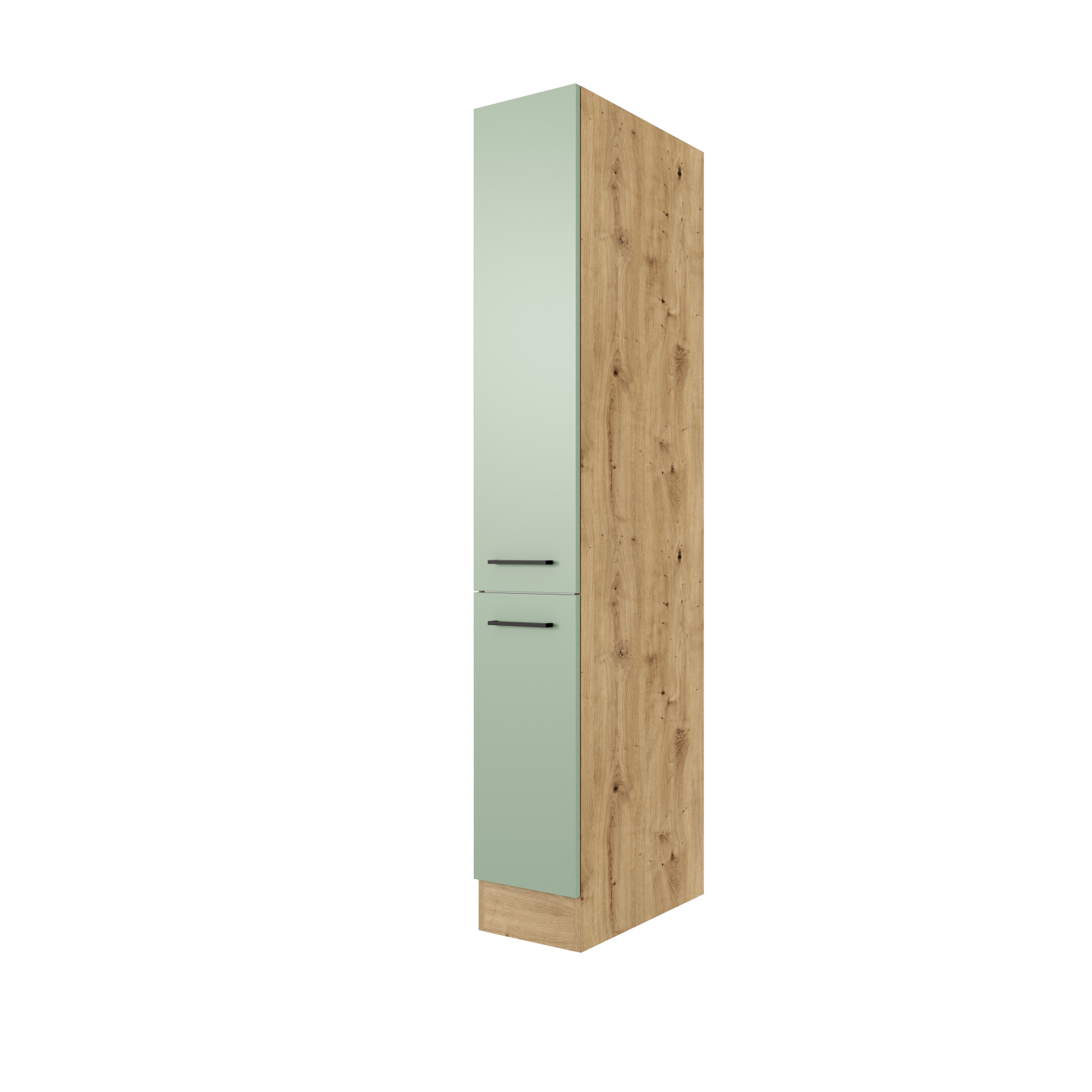 Apotheker-Hochschrank CARA - schilfgrün - Artisan Eiche - 30 cm