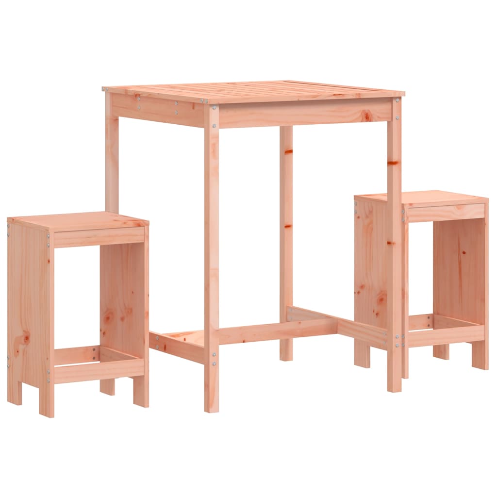Ensemble de bar de jardin 3 pcs bois massif de douglas