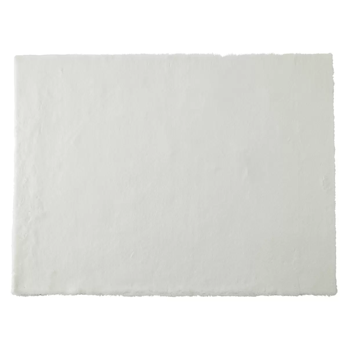 Hochflorteppich Buggy weiss