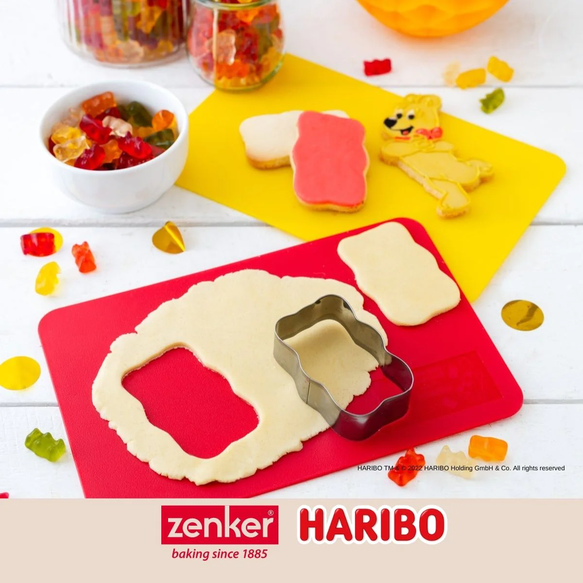 Lot de 2 planches à découper en plastique 24,5 x 16 cm Haribo Zenker