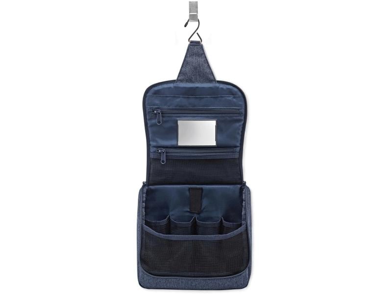 Reisenthel Necessaire Toiletbag Herringbone Dark Blue Kosmetiktasche für alle wichtigen Bad-Accessoires
