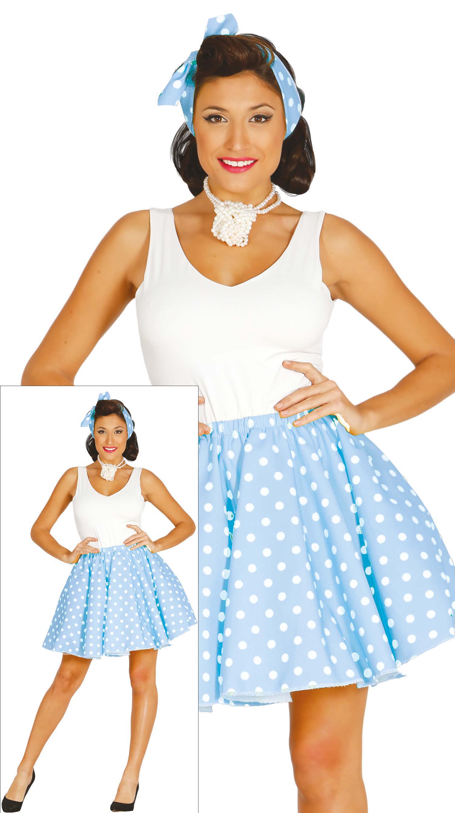 Grease Kostuum Dames Blauw