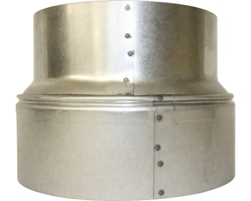 Bertrams kachelpijpverlenging Ø 100-120 mm vuurgealuminiseerd zilver