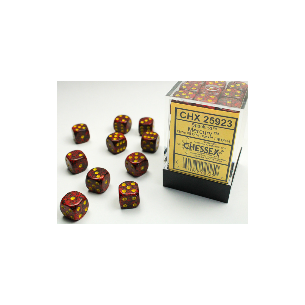 Set de 36 Dés Chessex : Speckled