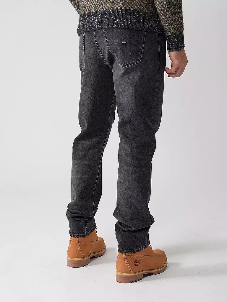 TOMMY JEANS Jeans Regular Straight  schwarz