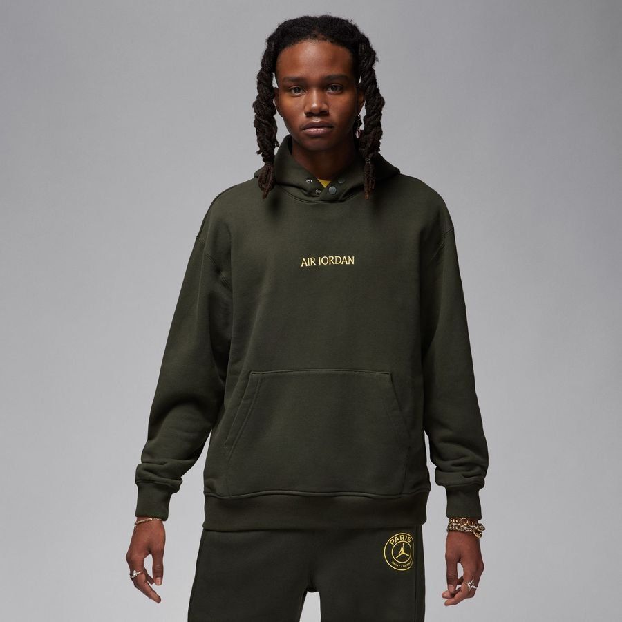 Paris Saint-Germain Sweat à Capuche Fleece Jordan x PSG - Vert/Or