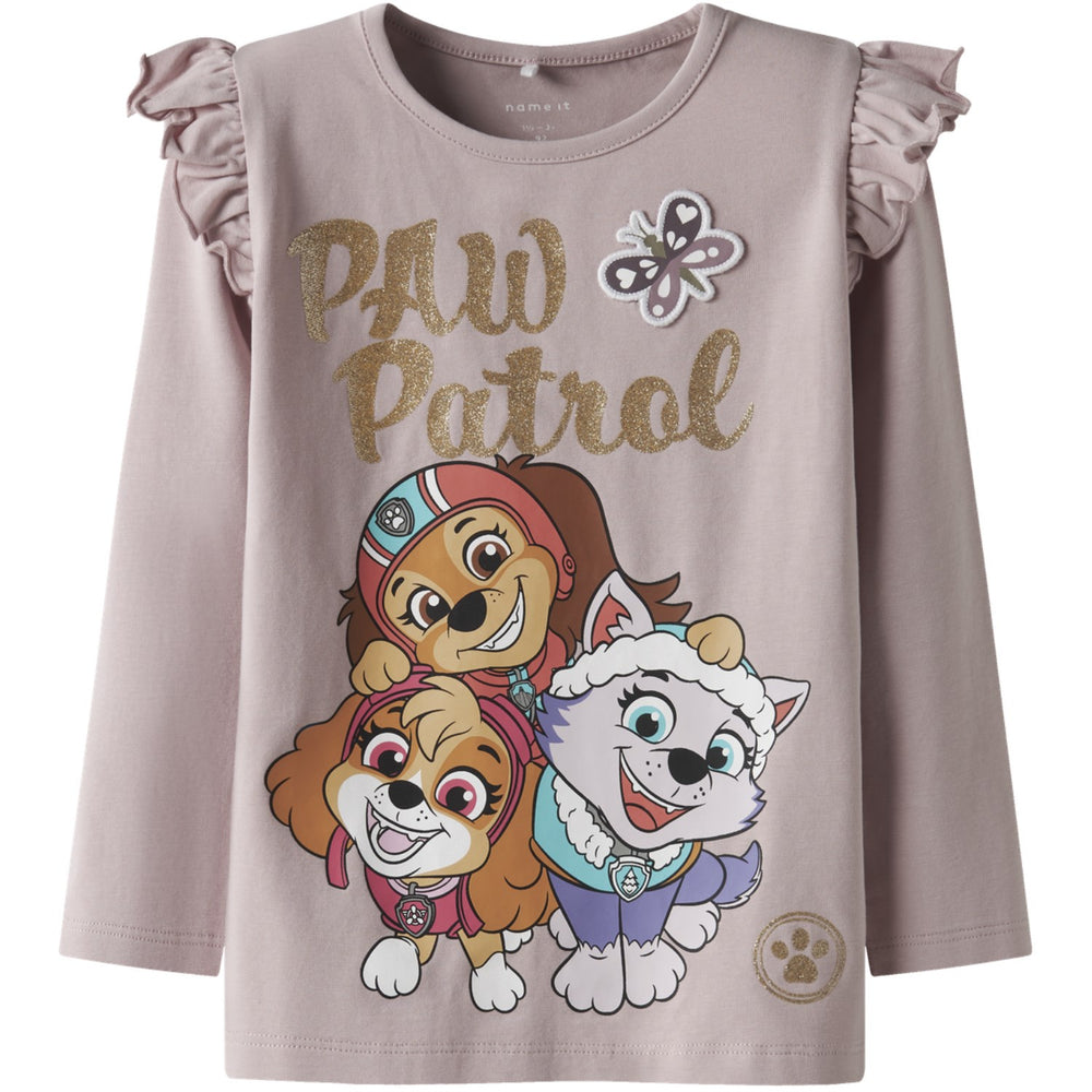 Køb Name It Burnished Lilac Nmfsabine Paw Ls Top Box Cplg