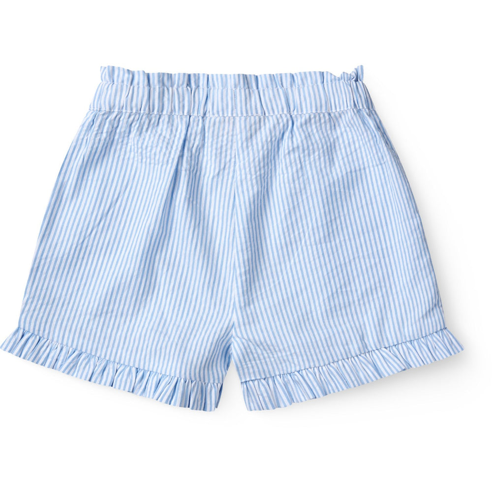 Køb COPENHAGEN COLORS Sky Blue W Cream Stripe Seersucker Girly Shorts