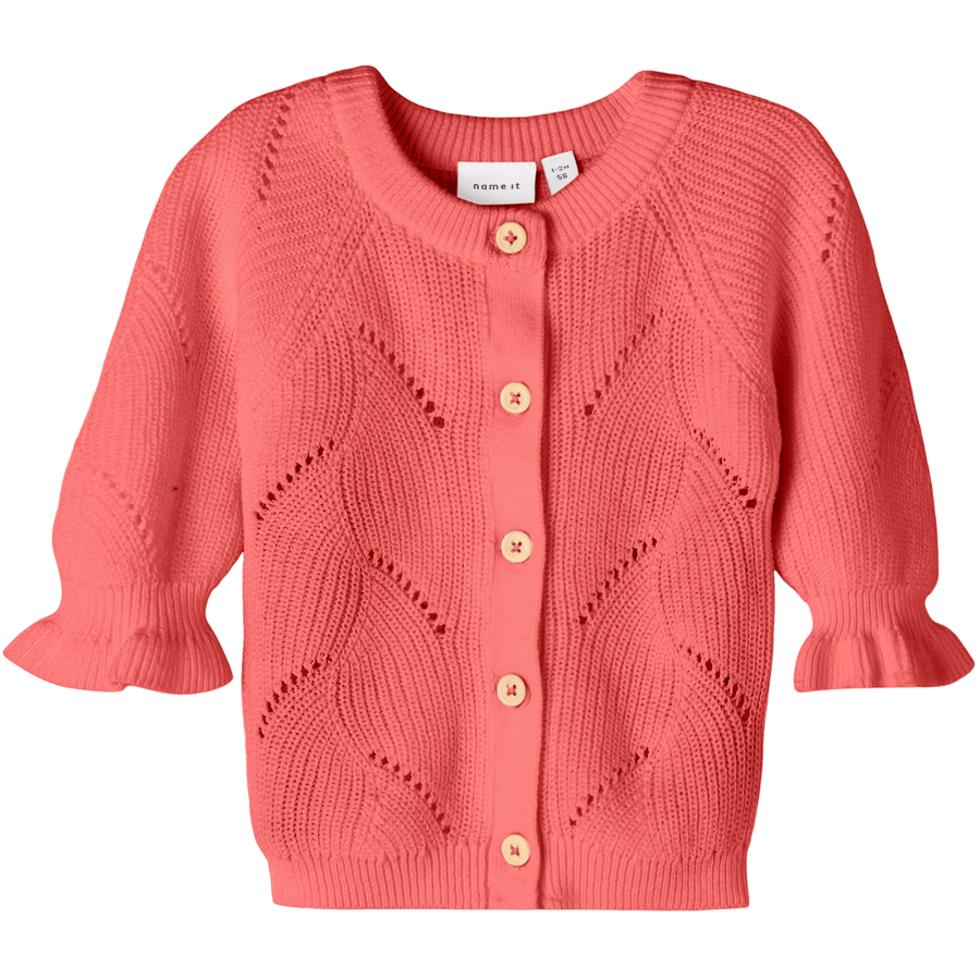 name it Strickjacke Nbfhesol Georgia Peach
