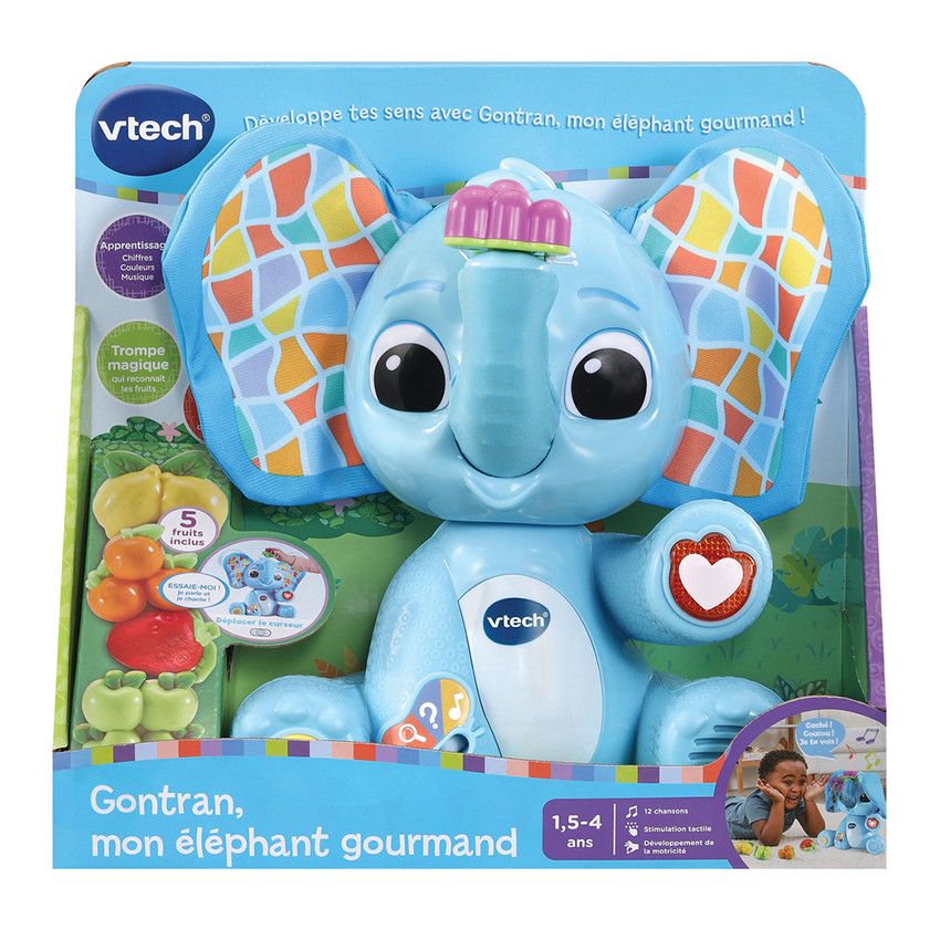 Gontran mon éléphant gourmand - Ecru