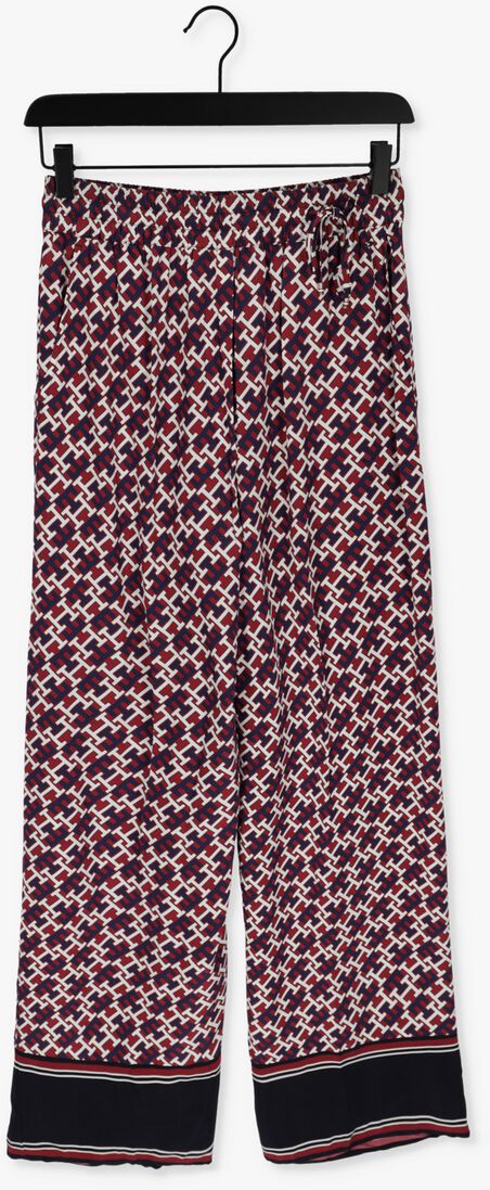 TOMMY HILFIGER rode tommy hilfiger wijde broek monogram pull on pant