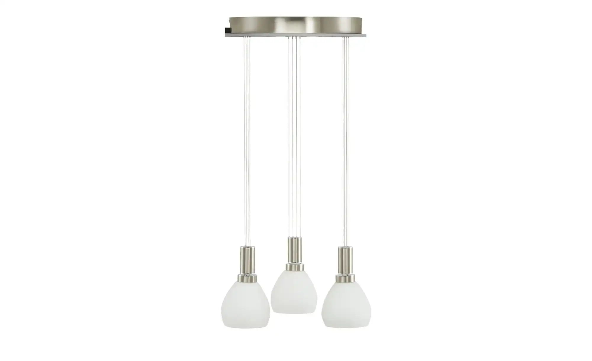 HELL-höllisch gutes Licht LED-Pendelleuchte, 3-flammig, Rondell, Nickel-matt