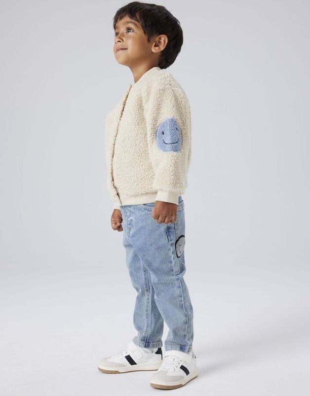 NAME IT - NMMOLFE NREG TEDDY CARD - Vest - Jongens