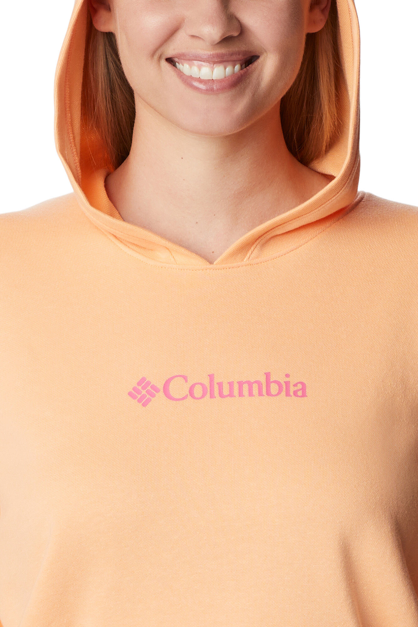 Moletom feminino Columbia Logo™ III French Fleece - Laranja