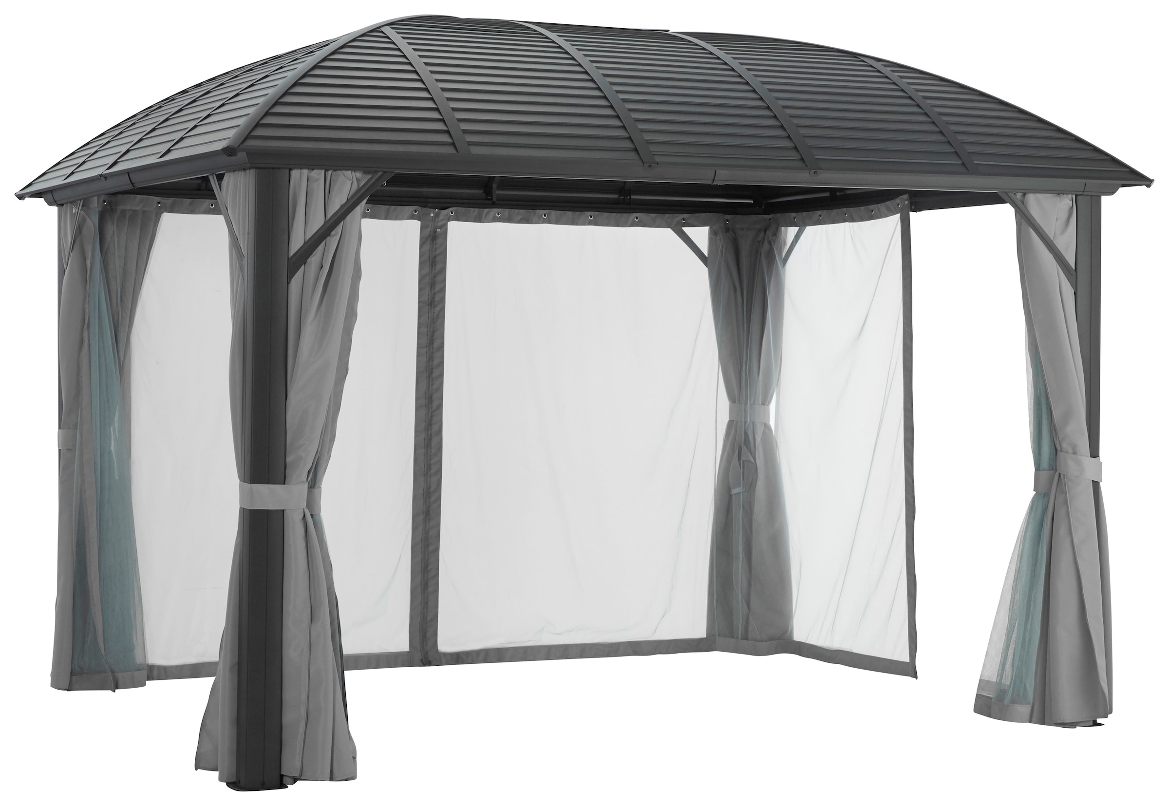 KONIFERA Pavillon »Juni« inkl. 4 Seitenteile und 4 Moskitonetzten, Aluminiumgestell