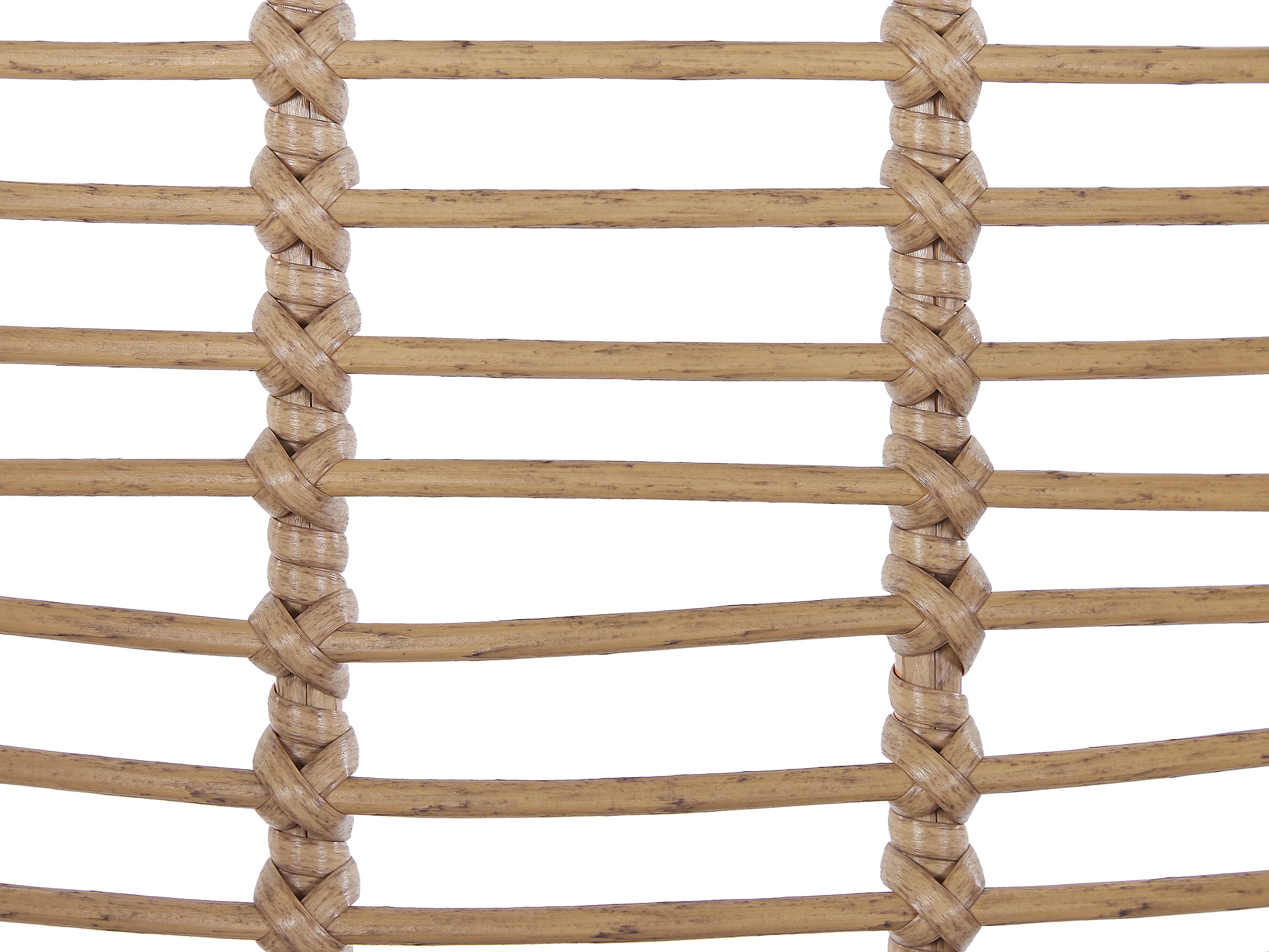 Bistroset met kussens TROPEA II PE rotan Natuurlijk