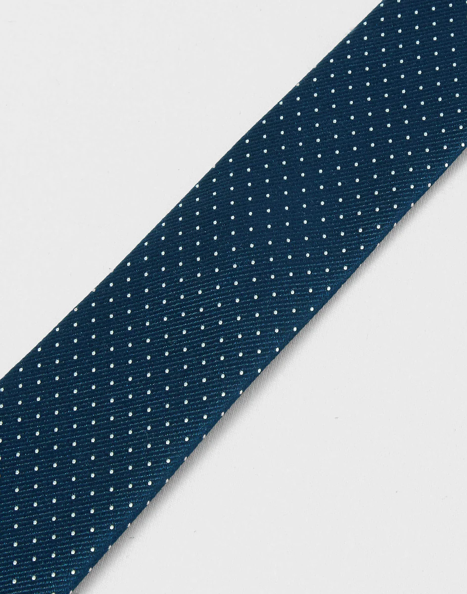 Cravate pois marine
