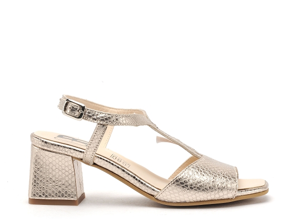 Gr nu pieds talons femme bifor or
