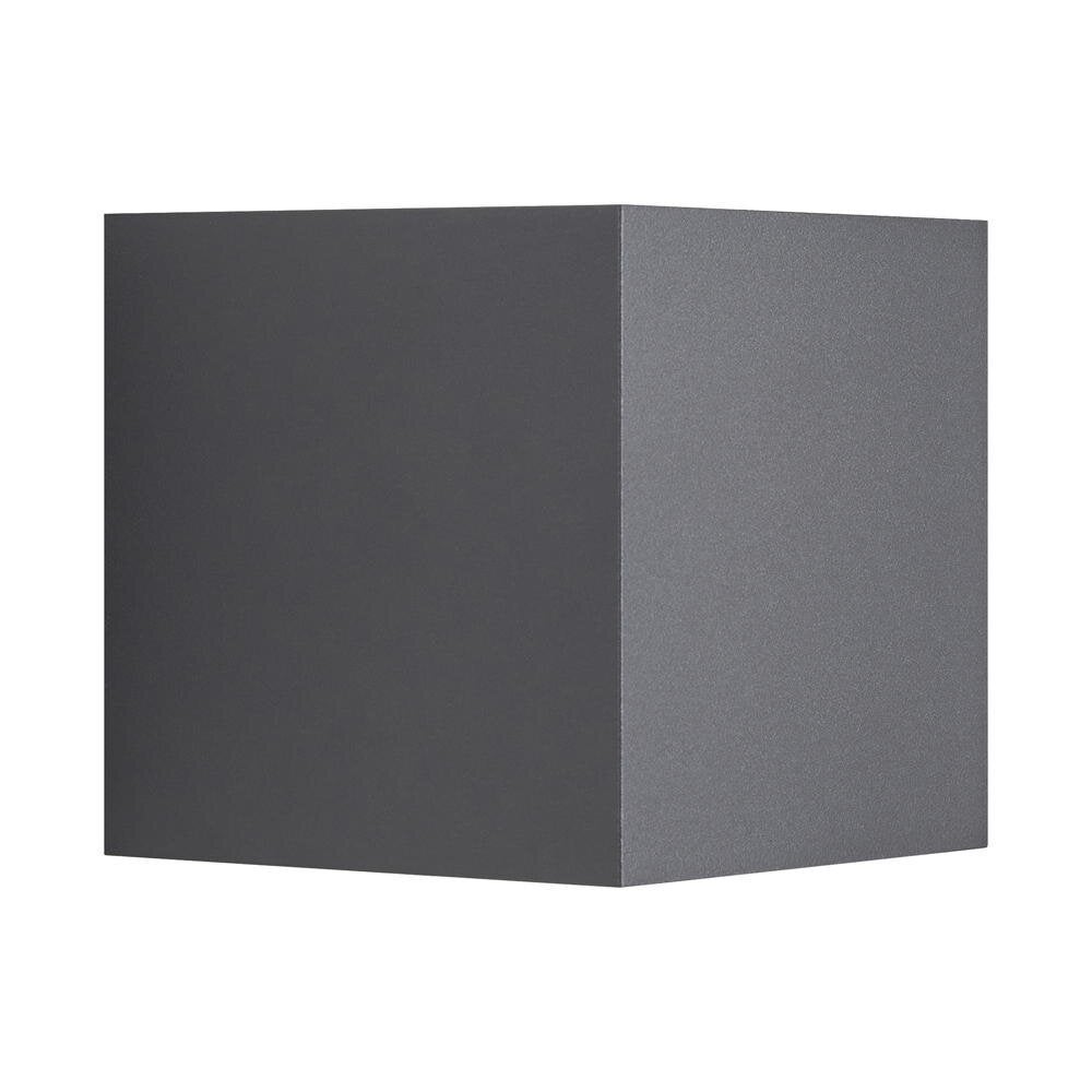 LED wandlamp Milda Kubi in antraciet 2x 2,45W 290lm IP44