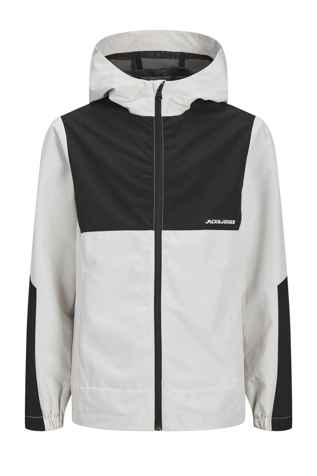 JACK & JONES softshell jas JJALEX wit/zwart