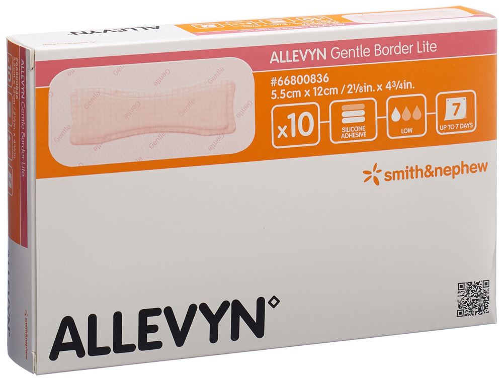 ALLEVYN 5.5x12cm 10 Stk<br>10 Stück, 5.5x12cm
