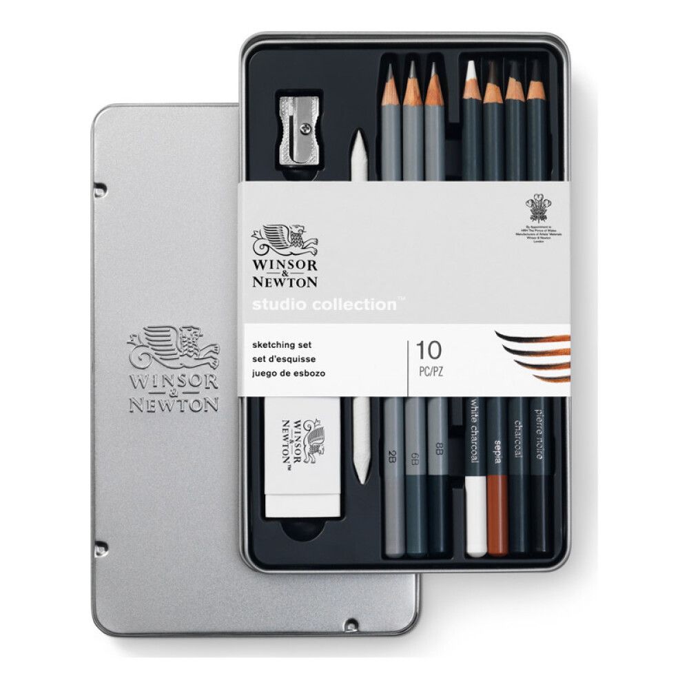 TEGNESKRIN W&N STUDIO COLLECTION SKETCHING 10 DELER