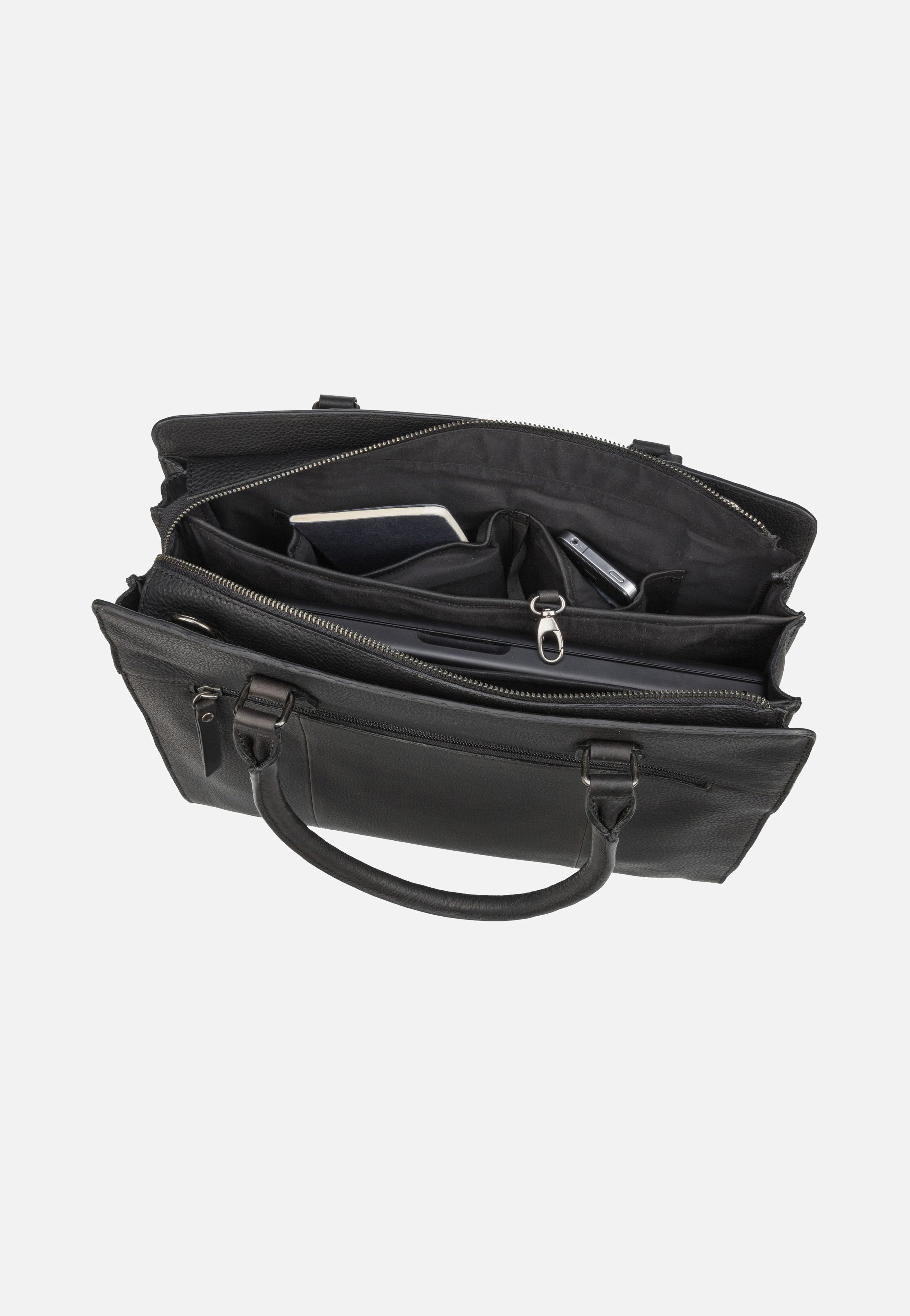 Antique Avery Handbag M 14'' 7001 Black - Aktentasche