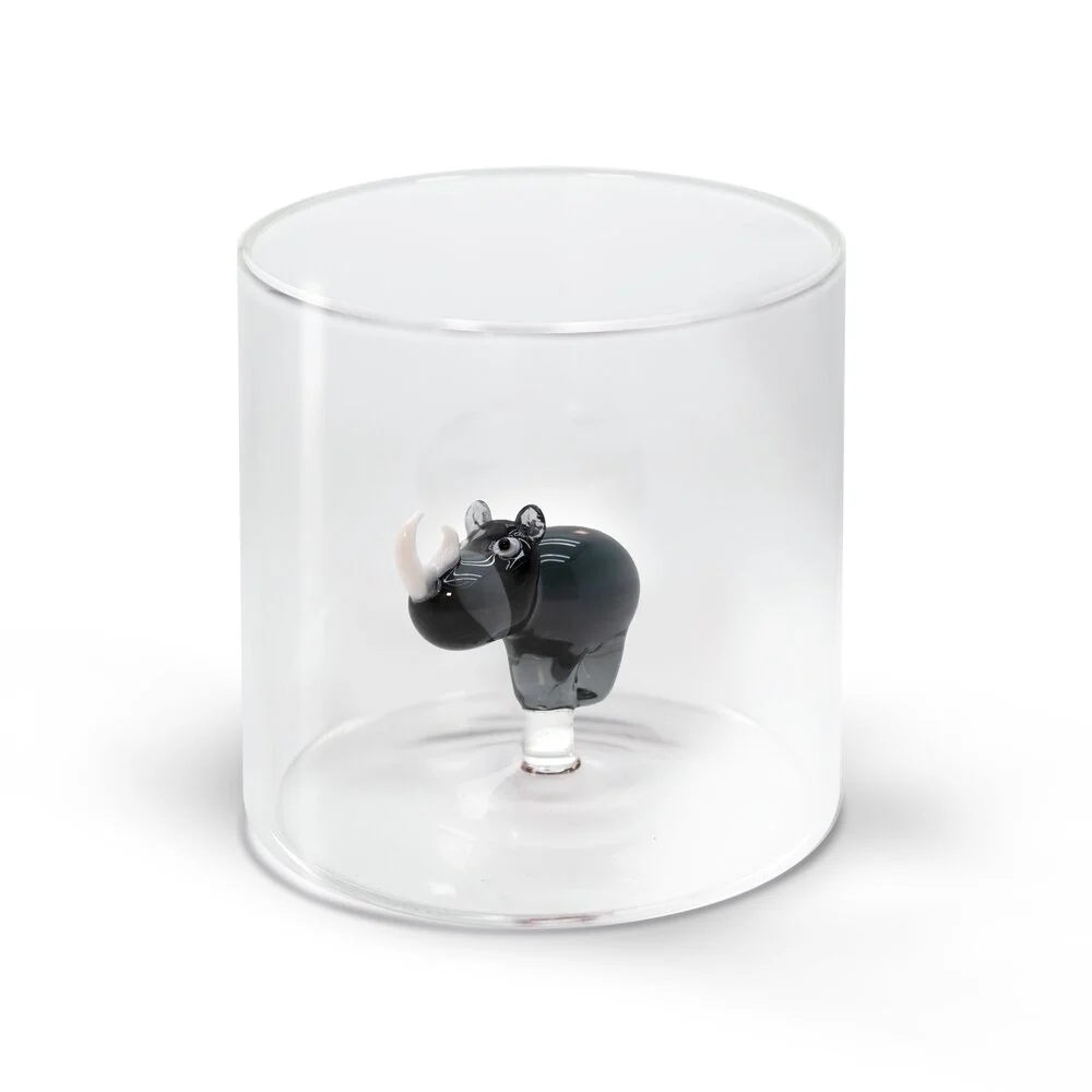 WD lifestyle  Borosilicate glas, Næsehorn - 250 ml.