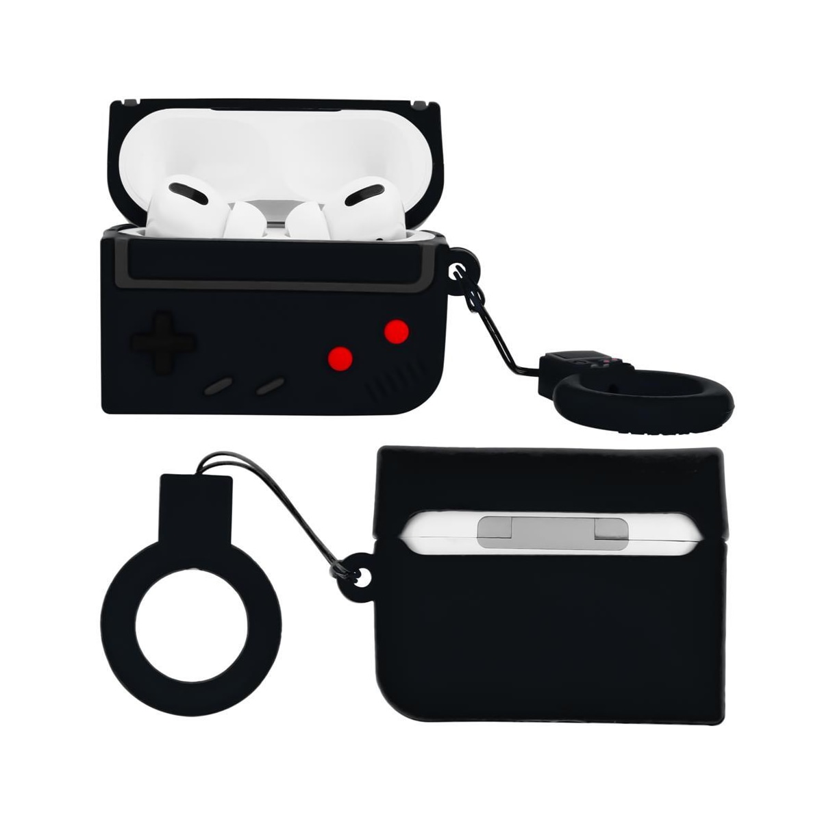 TPU AirPod etui Veske (svart)
