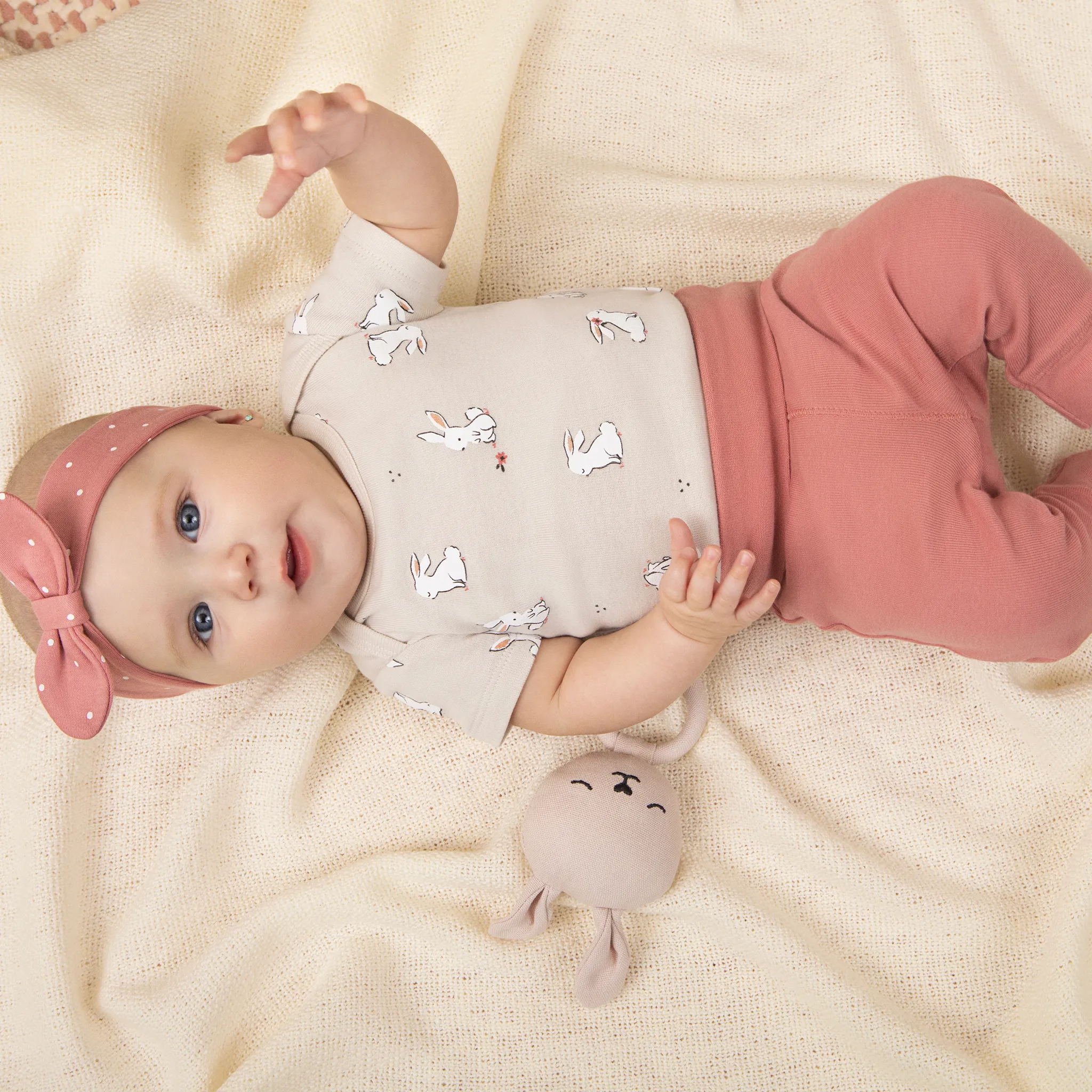 Petit Lem Ensemble de 3 Cache-Couches Lapins 0-9mois