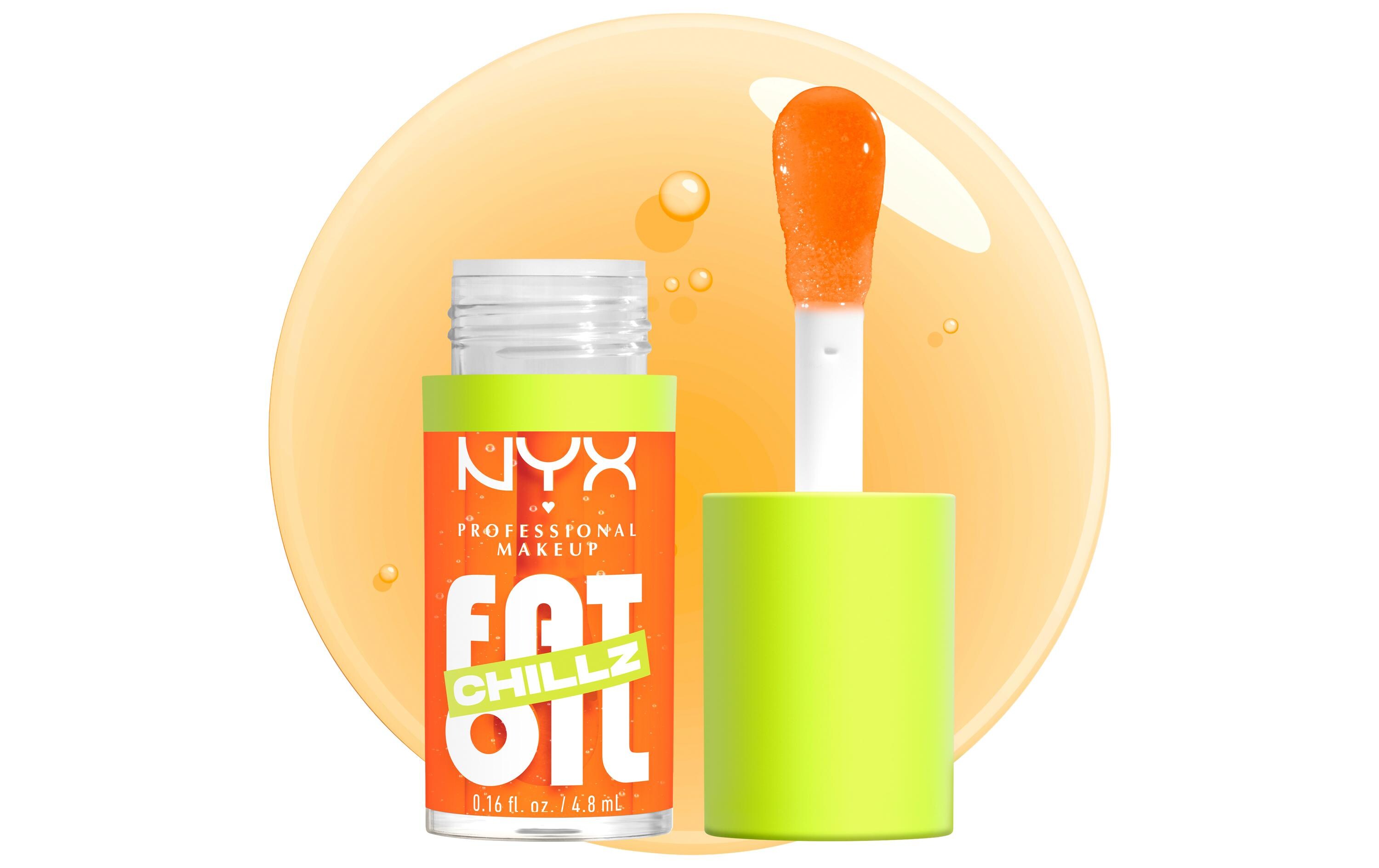 Lip Gloss Fat Oil Chillz Citrus ChillerVeganer Lip Gloss für 12 Stunden volle und gepflegte Lippen