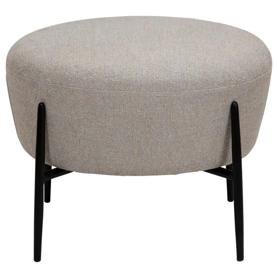 Hioshop Orbit Dan-Form poef bouclé lichtgrijs