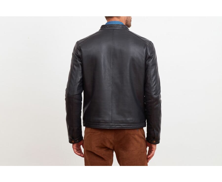 Blouson cuir homme Noir - CARTER