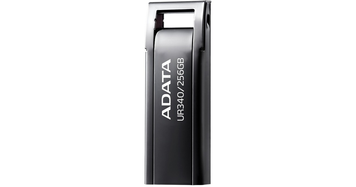 ADATAUR340 256 GB usb-stick  (nikkel, USB-A 3.2 Gen 1)