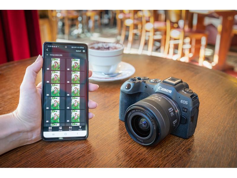 Canon Fotokamera EOS R8 Body Vollformat-Hybridkamera