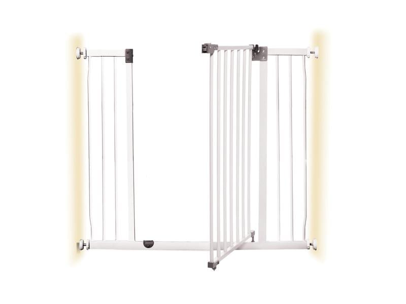 DREAMBABY Türschutzgitter Liberty Xtra tall   Xtra wide 99 Extra hohes & breites Metall-Gangschutzgitter zum Einklemmen