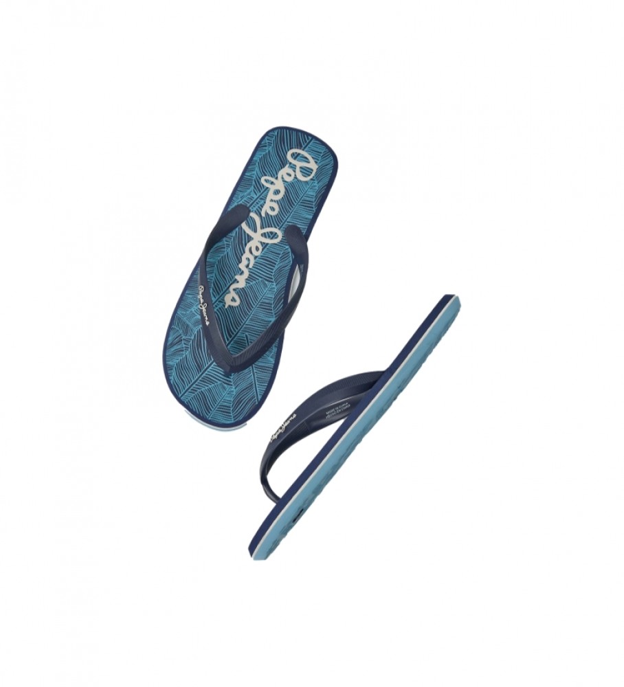 Chinelo Pepe Jeans Baleia Floresta Tropical Azul Marinho