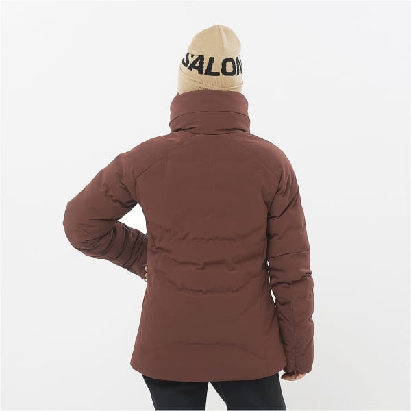Veste de ski SALOMON S/MAX WARM JKT W RUM RAISIN