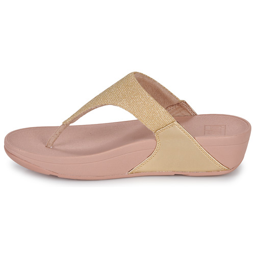 FitFlop - LULU SHIMMERLUX TOE-POST SANDALS - Rose / Doré
