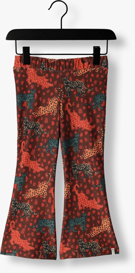 LOOXS Little bruine looxs little flared broek 2331-7632