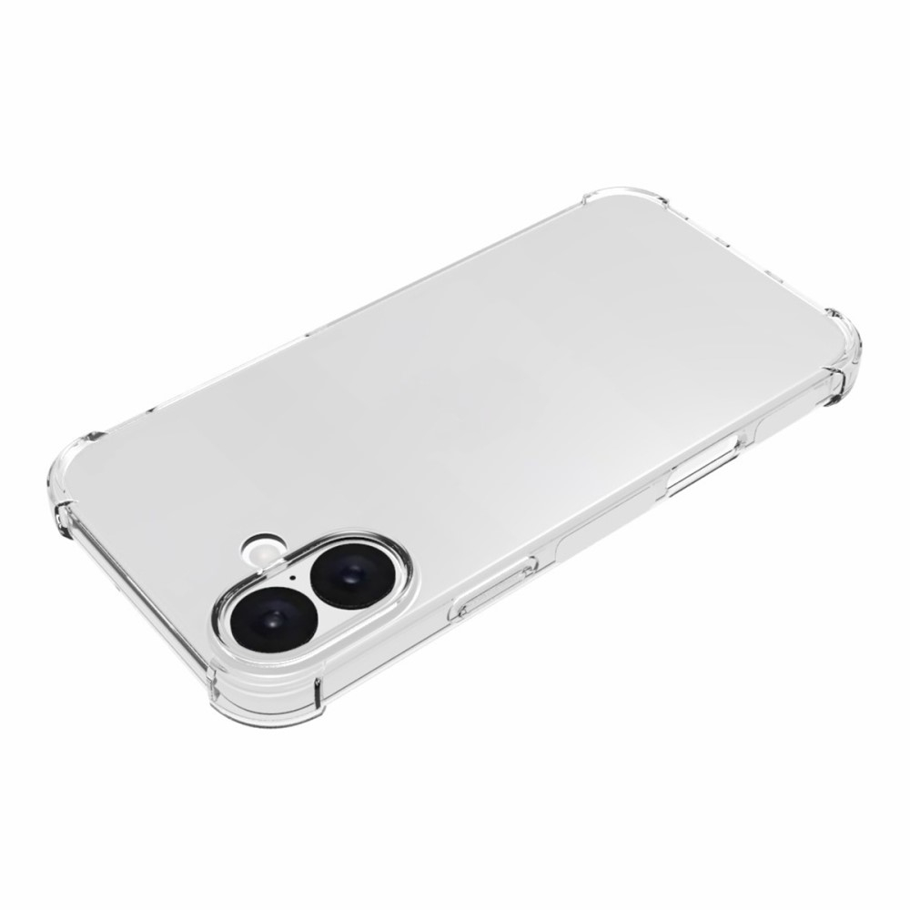 iPhone 16 Plus Gummi Hülle Case Slim Design mit Air Cushion Fallschutz - Transparent
