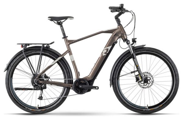 VTC Électrique Raymon TourRay E 5.0 Tektro M350 9V 500 Wh 27.5'' Marron Cuivre