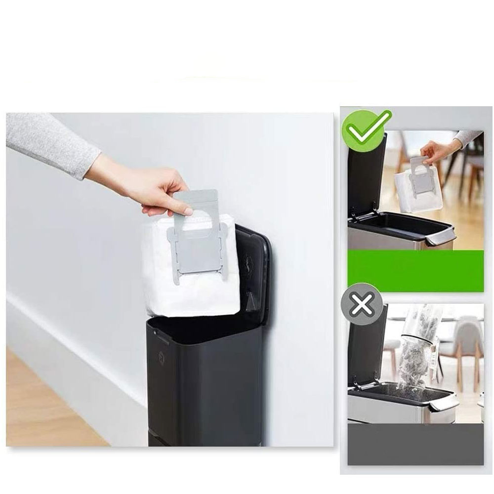 (10er Set) Ersatz Staub Beutel Kit Filterbeutel für iRobot Roomba Staubsauger Roboter - Weiss