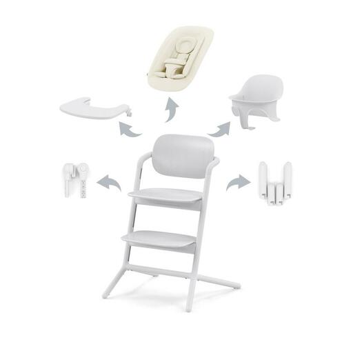Chaise haute LEMO 4en1 SET ALL WHITE - CYBEX
