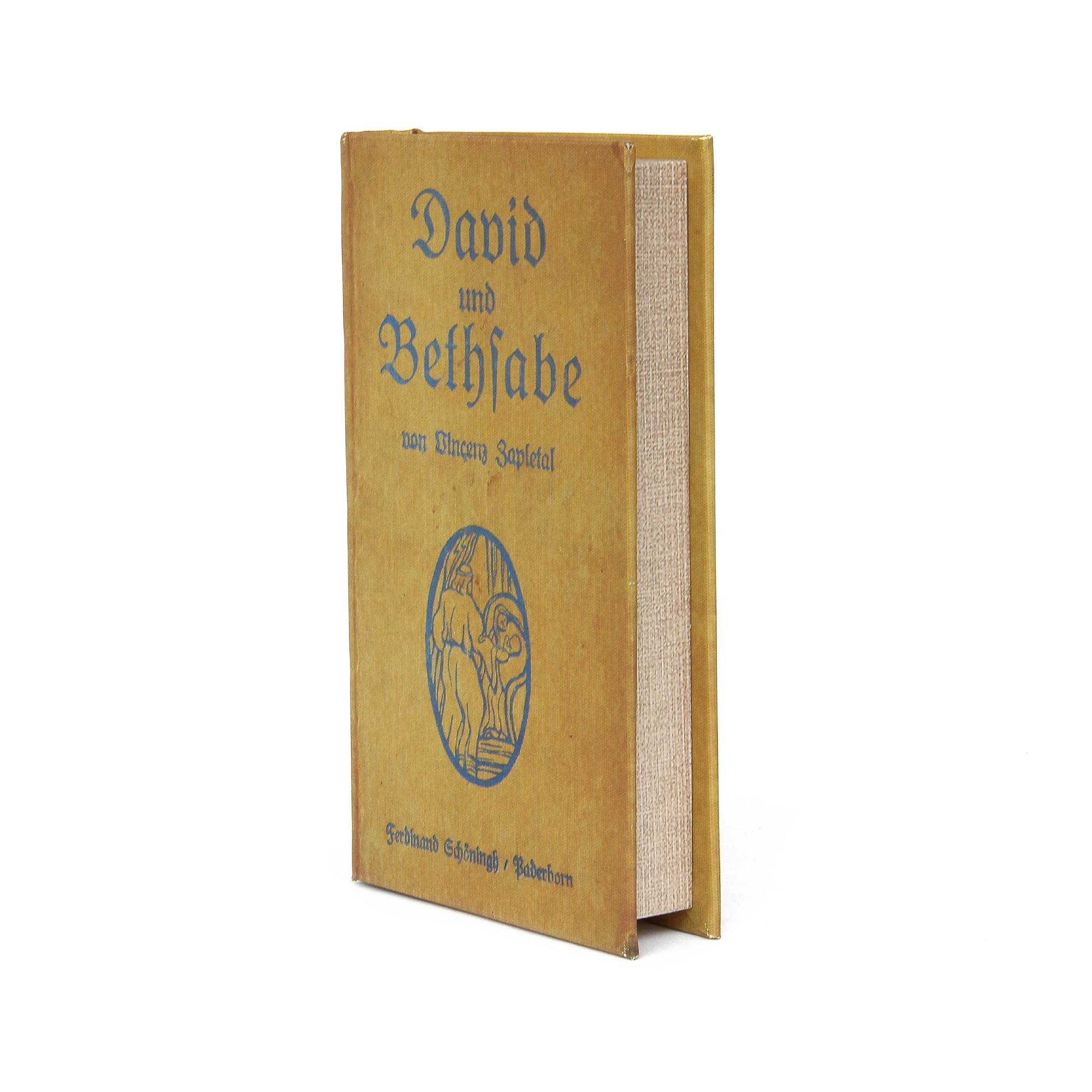 Buchhülle 'David und Bethsabe', T 3 cm, B 13 cm, H 21 cm von fischer's lagerhaus