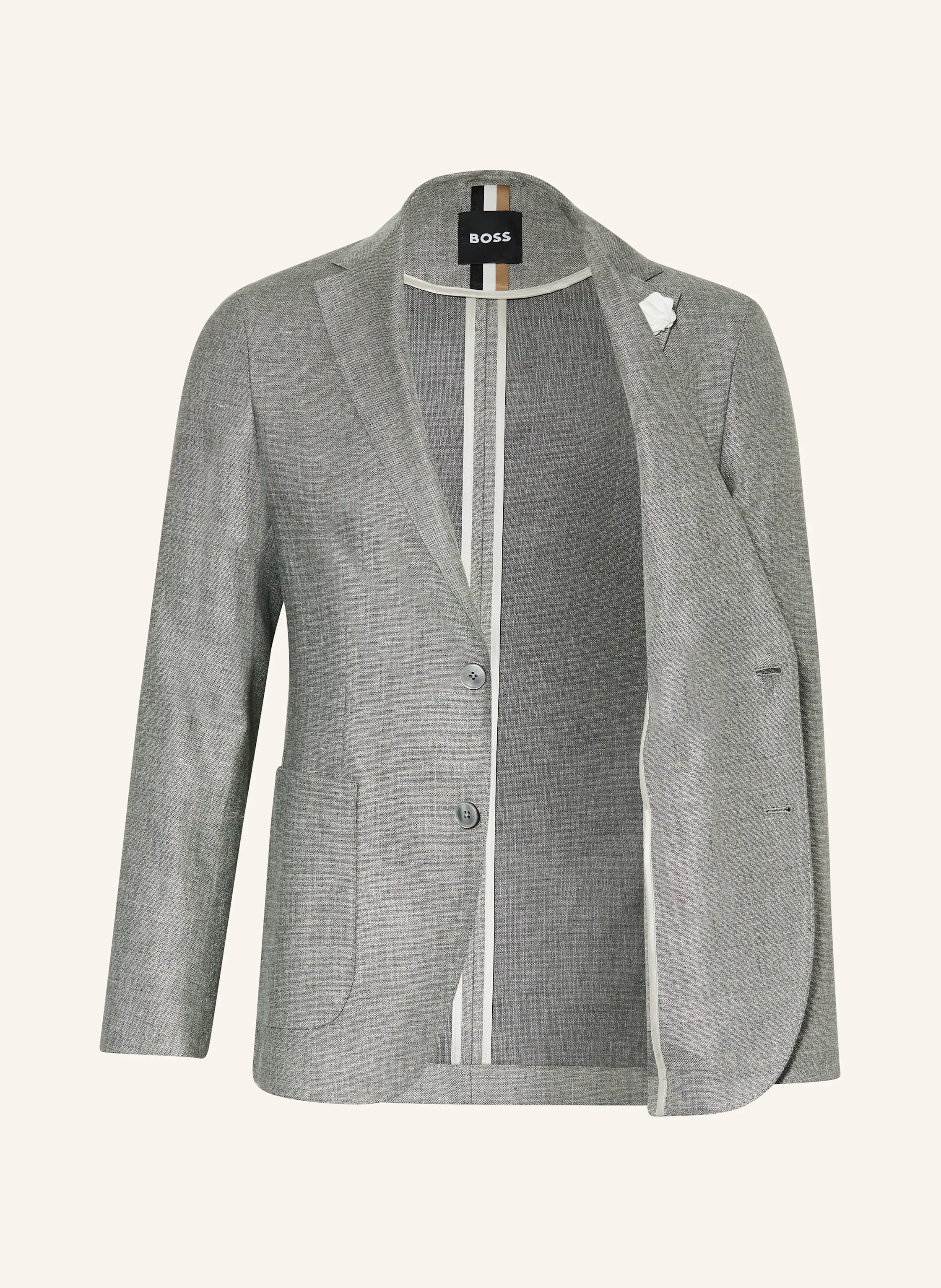 BOSS Anzugsakko HANRY Slim Fit mit Leinen
