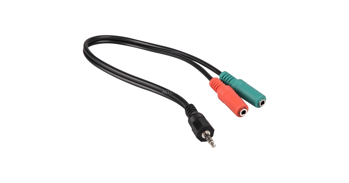 goobayStereo Jack 4-Pin > 2x aansluiting adapter  (0,3 meter)