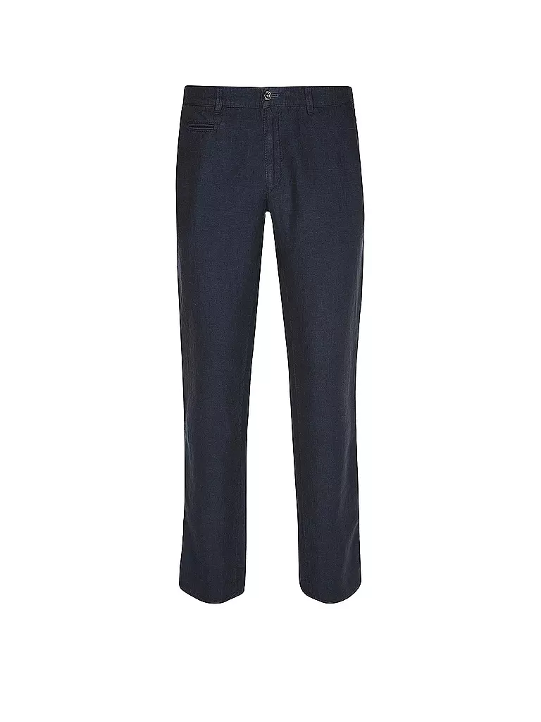BRAX Leinenhose FABIO LDX Modern Fit dunkelblau